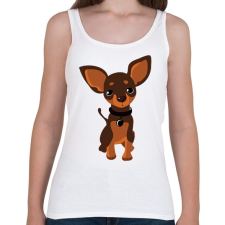 PRINTFASHION Chihuahua - Csivava - Női atléta - Fehér női trikó