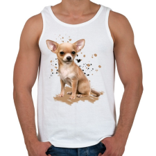 PRINTFASHION Chihuahua - Férfi atléta - Fehér atléta, trikó