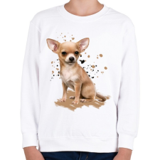 PRINTFASHION Chihuahua - Gyerek pulóver - Fehér gyerek pulóver, kardigán