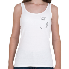 PRINTFASHION Chihuahua in the pocket - Női atléta - Fehér