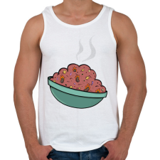 PRINTFASHION Chilis bab - Férfi atléta - Fehér atléta, trikó