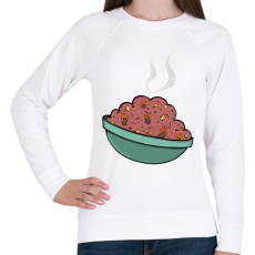 PRINTFASHION Chilis bab - Női pulóver - Fehér