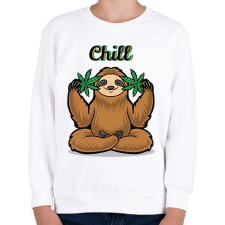 PRINTFASHION Chill - Lajháros - Gyerek pulóver - Fehér gyerek pulóver, kardigán