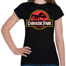 PRINTFASHION Chinassic Park - Női póló - Fekete