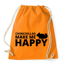 PRINTFASHION Chinchillas make me happy - Sportzsák, Tornazsák - Narancssárga