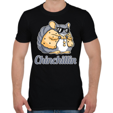 PRINTFASHION Chinchillin - Férfi póló - Fekete férfi póló