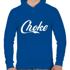 PRINTFASHION Choke - Férfi kapucnis pulóver - Királykék