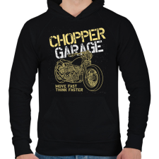 PRINTFASHION chopper - Férfi kapucnis pulóver - Fekete férfi pulóver, kardigán