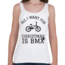 PRINTFASHION CHRISTMAS BMX - Női atléta - Fehér női trikó