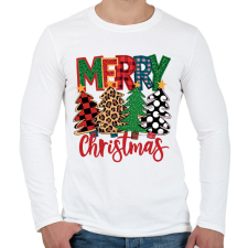 PRINTFASHION Christmas - Férfi hosszú ujjú póló - Fehér férfi póló