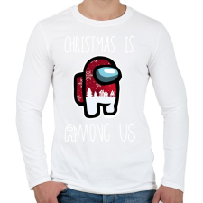 PRINTFASHION Christmas is Among Us - Férfi hosszú ujjú póló - Fehér férfi póló