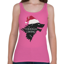 PRINTFASHION Christmas is coming - Trónok harca - fehér - Női atléta - Rózsaszín női trikó