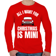 PRINTFASHION CHRISTMAS MINI - Férfi hosszú ujjú póló - Piros