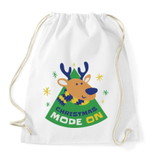 PRINTFASHION Christmas mode ON - Karácsonyi hangulat - Sportzsák, Tornazsák - Fehér tornazsák