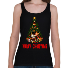 PRINTFASHION christmas - Női atléta - Fekete női trikó