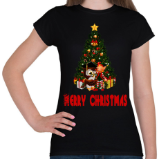 PRINTFASHION christmas - Női póló - Fekete