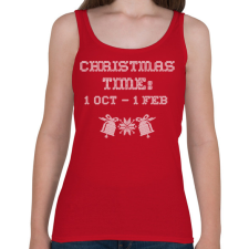 PRINTFASHION CHRISTMAS TIME 3 - Női atléta - Cseresznyepiros női trikó