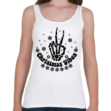 PRINTFASHION Christmas vibes - Női atléta - Fehér női trikó