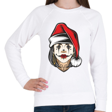 PRINTFASHION Christmas woman - Női pulóver - Fehér női pulóver, kardigán