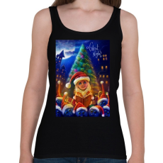 PRINTFASHION Christmasuj - Női atléta - Fekete