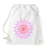 PRINTFASHION Chrysanthemum - rózsaszín - Sportzsák, Tornazsák - Fehér