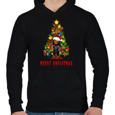 PRINTFASHION chucky christmas - Férfi kapucnis pulóver - Fekete