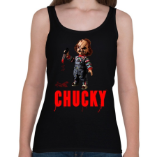 PRINTFASHION CHUCKY - Női atléta - Fekete női trikó