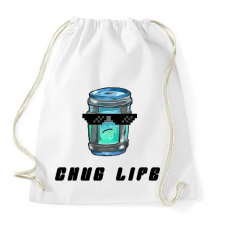 PRINTFASHION Chug Life - Fortnite - Sportzsák, Tornazsák - Fehér tornazsák