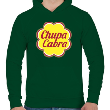 PRINTFASHION Chupacabra - Férfi kapucnis pulóver - Sötétzöld férfi pulóver, kardigán