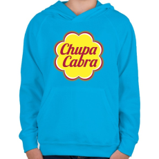PRINTFASHION Chupacabra - Gyerek kapucnis pulóver - Azúrkék
