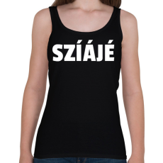 PRINTFASHION CIA - Női atléta - Fekete