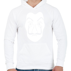 PRINTFASHION Ciao Bella  - Férfi kapucnis pulóver - Fehér