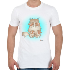 PRINTFASHION Cic alulról - Férfi póló - Fehér férfi póló