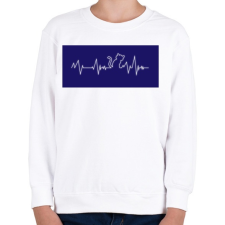 PRINTFASHION Cic ekg - Gyerek pulóver - Fehér gyerek pulóver, kardigán