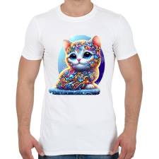 PRINTFASHION Cica alebrije stílusban - Férfi póló - Fehér férfi póló