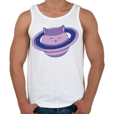 PRINTFASHION Cica bolygó - Férfi atléta - Fehér atléta, trikó