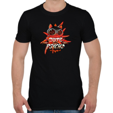 PRINTFASHION Cica - Cuki de veszélyes - Férfi póló - Fekete férfi póló