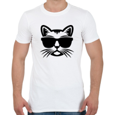 PRINTFASHION Cica Fej - Férfi póló - Fehér férfi póló