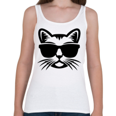 PRINTFASHION Cica Fej - Női atléta - Fehér