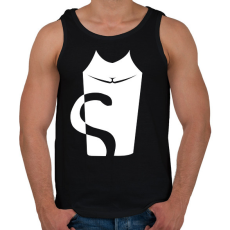 PRINTFASHION cica - Férfi atléta - Fekete