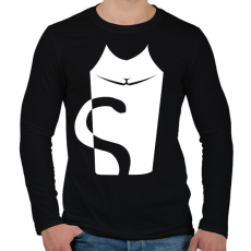 PRINTFASHION cica - Férfi hosszú ujjú póló - Fekete