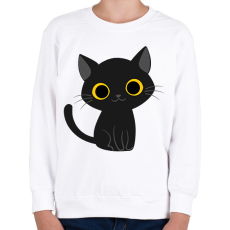 PRINTFASHION Cica - Gyerek pulóver - Fehér