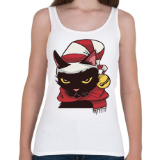 PRINTFASHION Cica karácsonyi sapka sál - Női atléta - Fehér