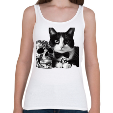 PRINTFASHION Cica - Női atléta - Fehér