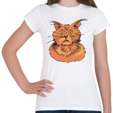 PRINTFASHION Cica - Női póló - Fehér női póló