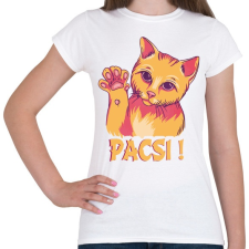 PRINTFASHION Cica -pacsi - Női póló - Fehér női póló