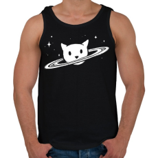 PRINTFASHION Cica planéta - Férfi atléta - Fekete