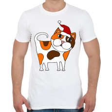 PRINTFASHION Cica sapkában - Férfi póló - Fehér