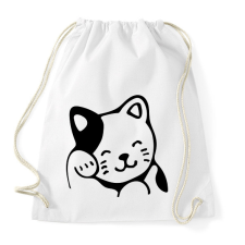 PRINTFASHION Cica - Sportzsák, Tornazsák - Fehér tornazsák