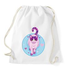 PRINTFASHION Cica - Sportzsák, Tornazsák - Fehér tornazsák